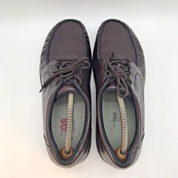 SAS 'Bout Time Shoes Men's 11.5N Cordovan Leather Lace Up Low Top Walking Shoes - Picture 6 of 12